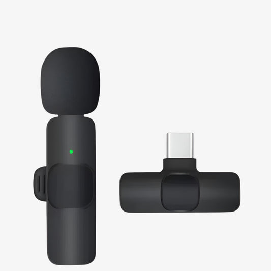 Trådløs Klipsmikrofon med Støjreduktion og Nem Opsætning Mobilt tilbehør Tech Butik Type - C (Android) 1 Mikrofon