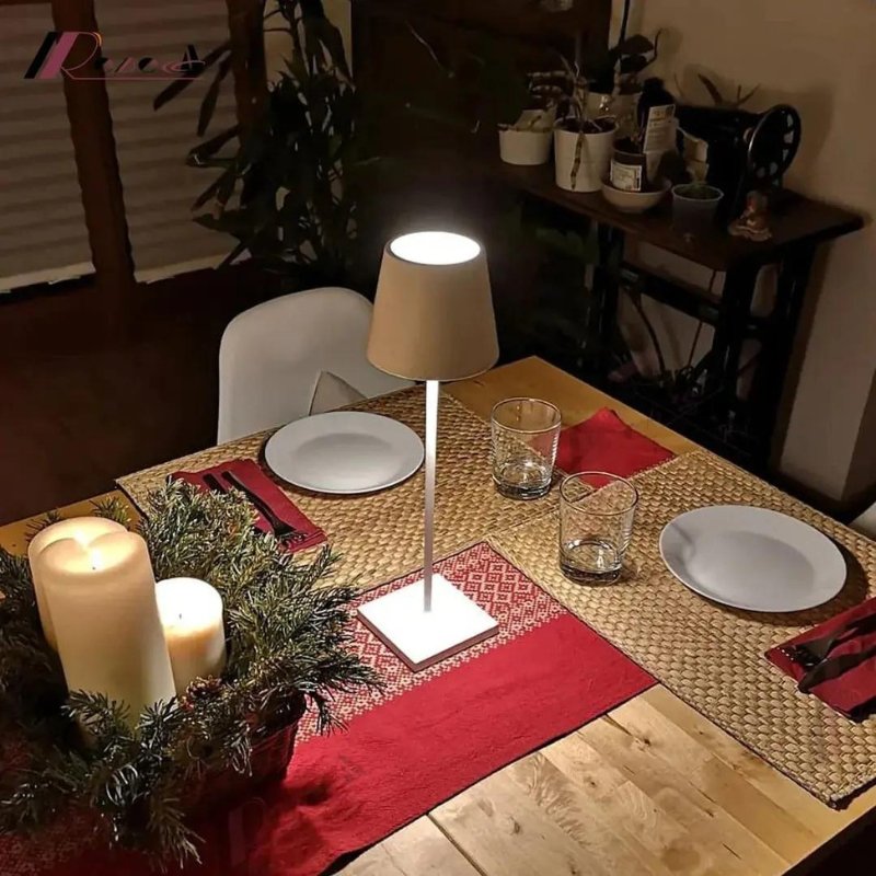 Trådløs LED Bordlampe med Justerbar Lysstyrke Bordlampe Tech Butik