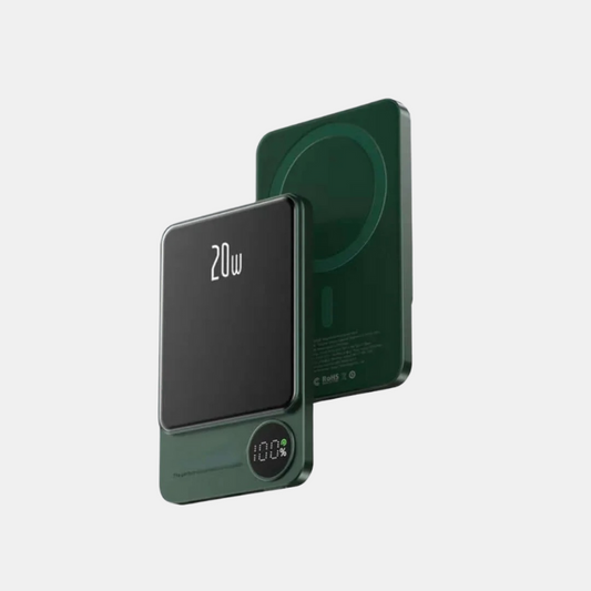 Trådløs Magnetisk Powerbank Power Bank Tech Butik Grøn