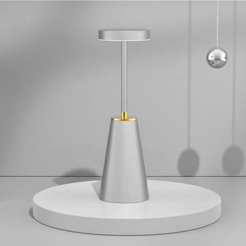 Trådløs Touch Bordlampe Bordlamper Tech Butik Grå