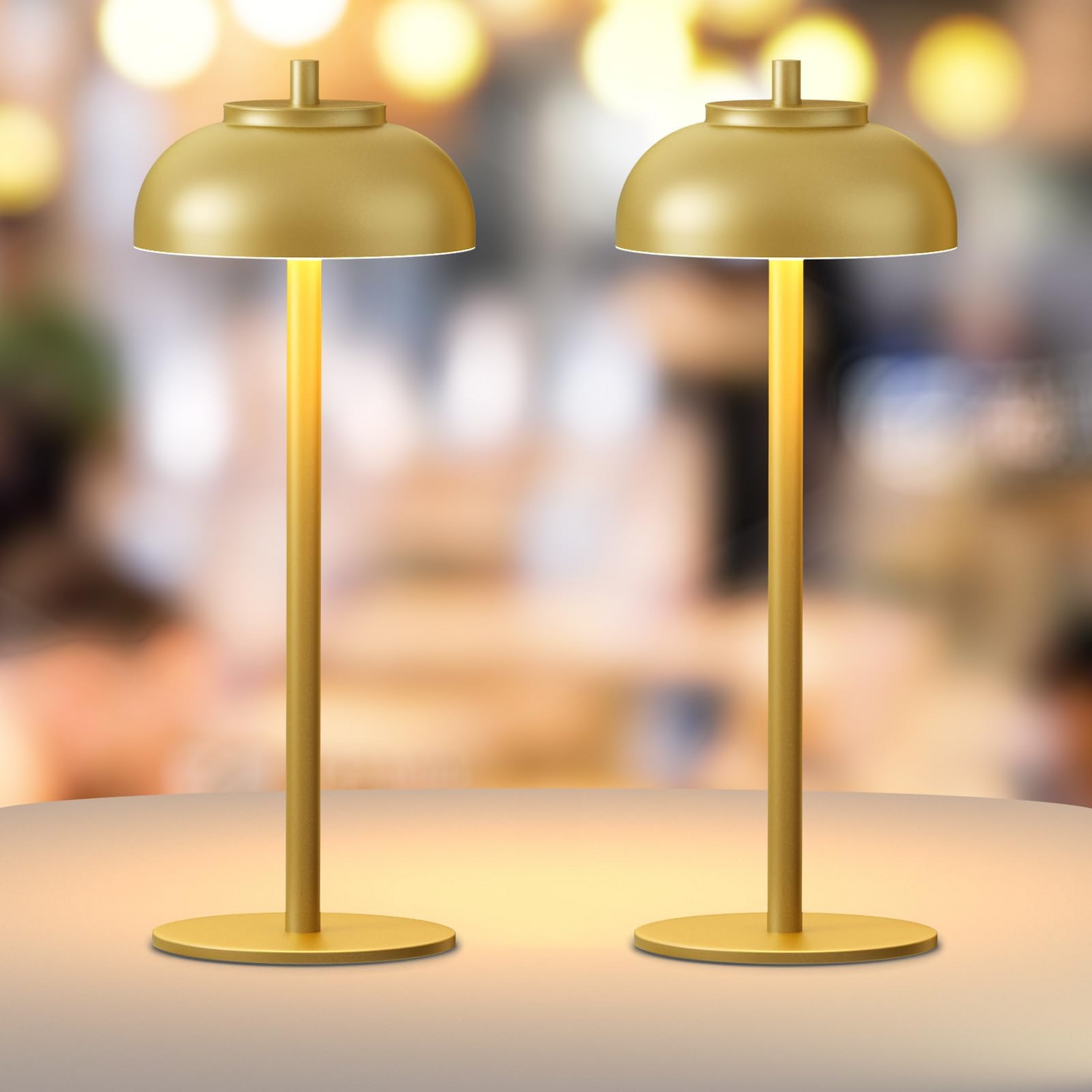 Trådløs bordlampe med berøringsstyring hurtig opladning og elegant stemningslys Lamper Tech Butik