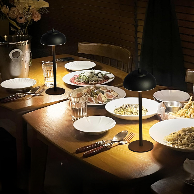 Trådløs bordlampe med berøringsstyring hurtig opladning og elegant stemningslys Lamper Tech Butik