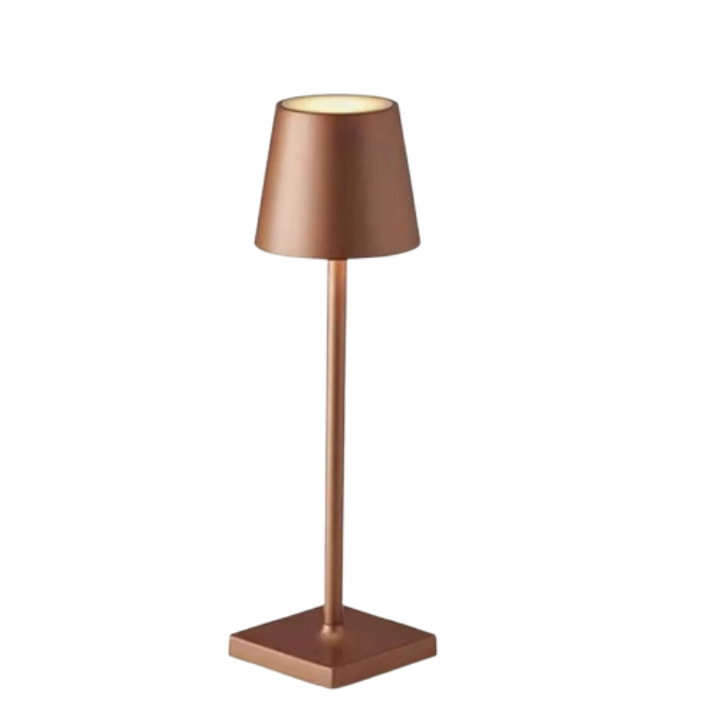 Trådløs genopladelig nordisk bordlampe til hyggelig atmosfære table lamp Tech Butik Brun
