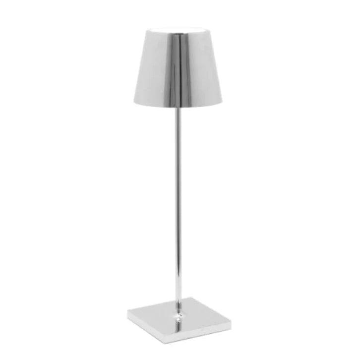 Trådløs genopladelig nordisk bordlampe til hyggelig atmosfære table lamp Tech Butik Sølv