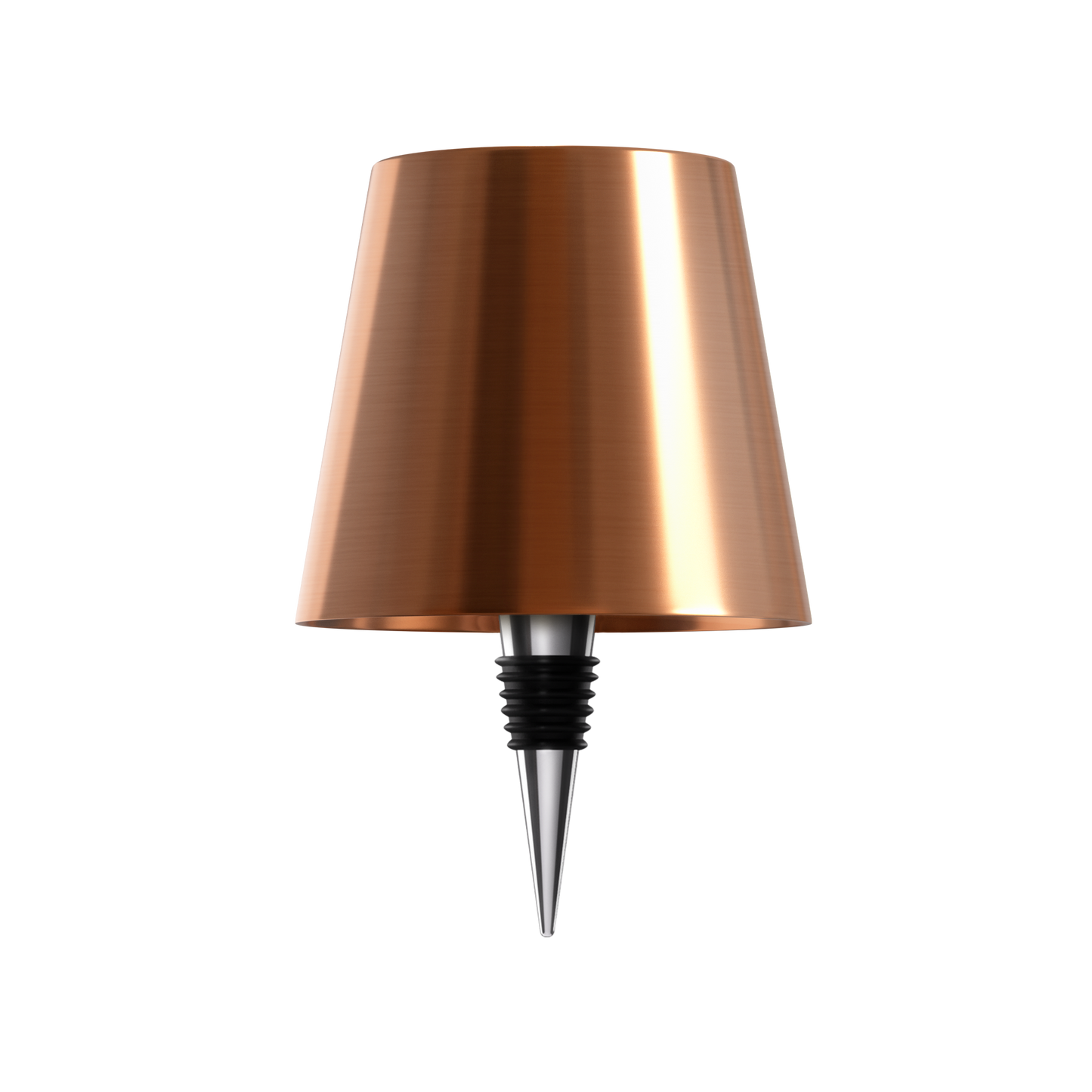 Trådløs Flaskelampe med Justerbar Lysstyrke – Elegant Lampe til Indendørs Brug Belysning Tech Butik ROSE GULD