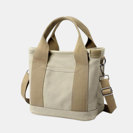 Trendy Dame Mini Crossbody Håndtaske Håndtasker Tech Butik Beige