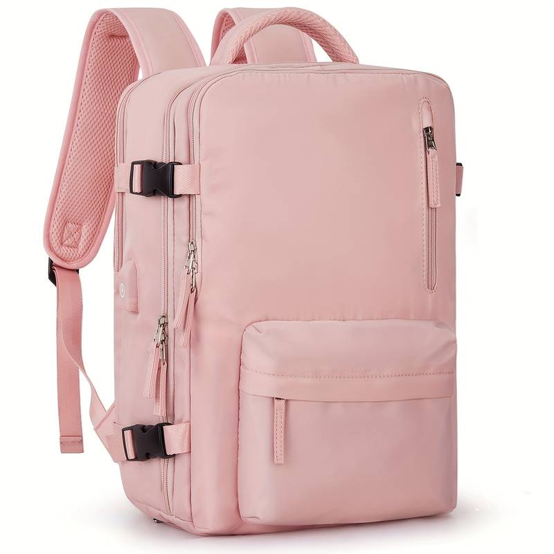 Trendy Rygsæk med Separat Skoafsnit Rygsæk Tech Butik Rosa