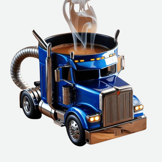 TruckMug | Kaffekop med Unikt Lastbildesign Mug Tech Butik Blå