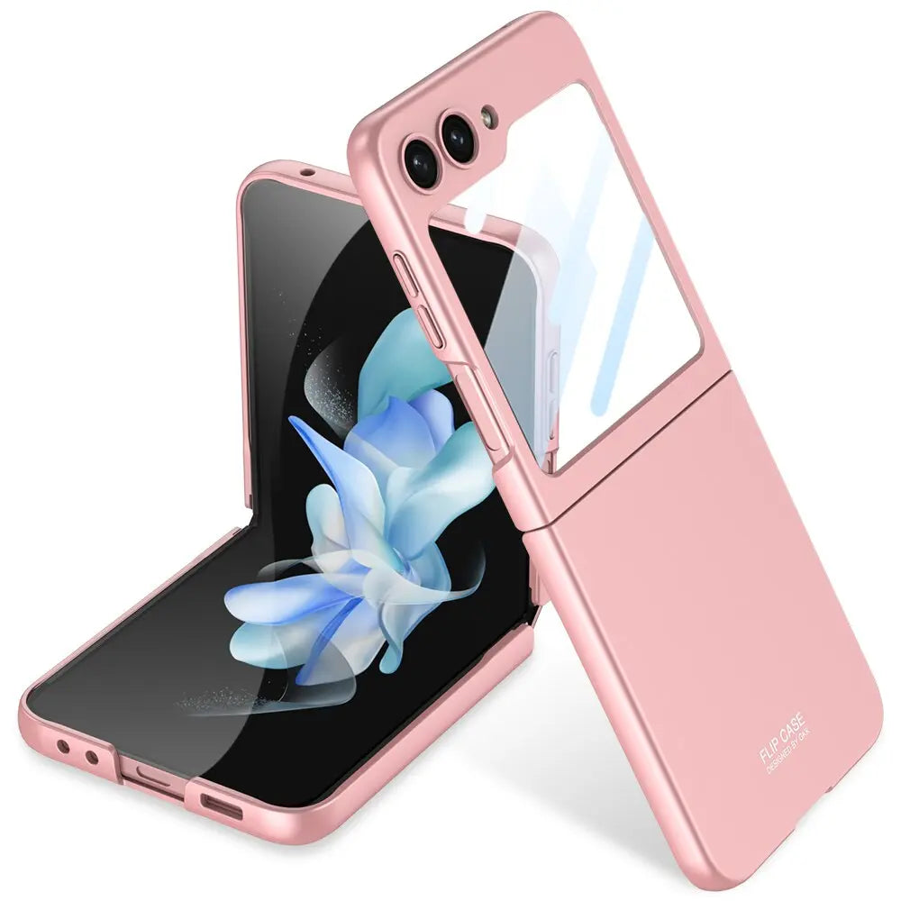 Ultra-Tyndt Mat Cover – Slank Beskyttelse til Samsung Galaxy Z Flip 5 Mobiltelefoncovers Tech Butik Til Galaxy Z Flip 5 Rosa