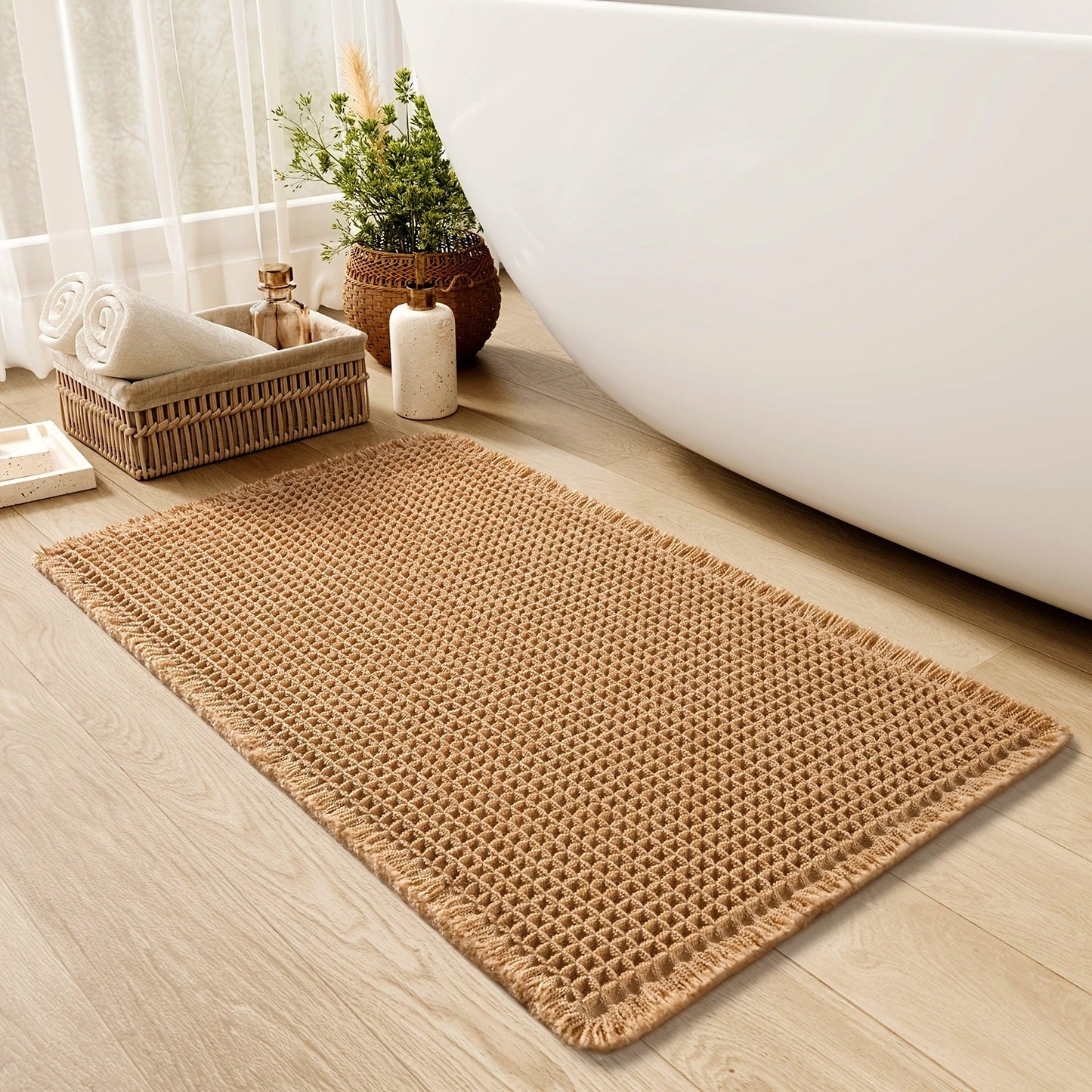 Ultra-absorberende Badmat Med Antislip Og Stilfulde Detaljer Bademåtte Tech Butik