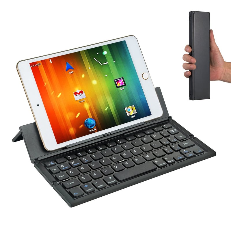 Ultra-kompakt foldbar Bluetooth-tastatur til telefoner og tablets Gadgets Tech Butik