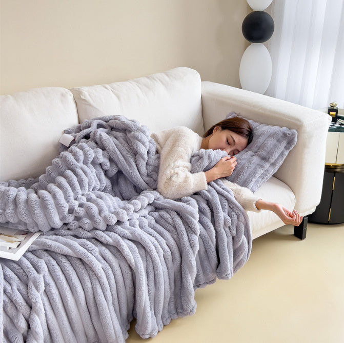 Ultrablødt Fluffy Fleecetæppe – Perfekt til Kolde Nætter Tæpper & Plaider Tech Butik Lilla 100x150 cm