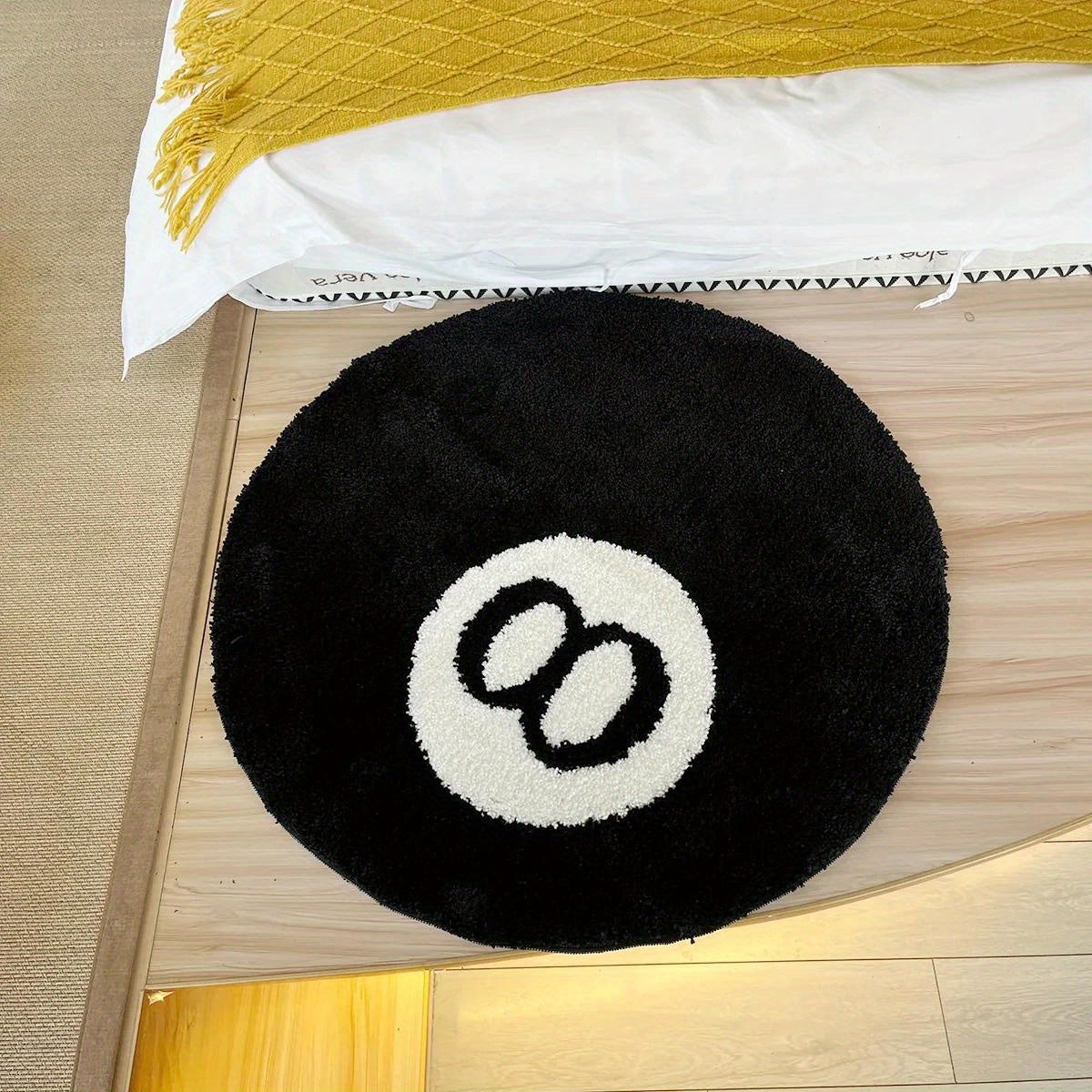 Unik 8-Ball Teppich til Indendørs og Udendørs Rum - Retro Design Tæppe Tech Butik