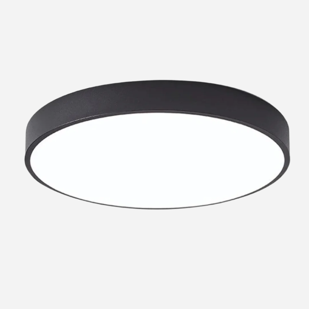 Unik stil træ LED-loftslampe Loftlamper Tech Butik Sort Dia 23cm Standard