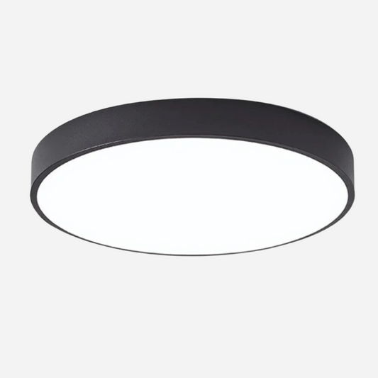 Unik stil træ LED-loftslampe Loftlamper Tech Butik Sort Dia 23cm Standard