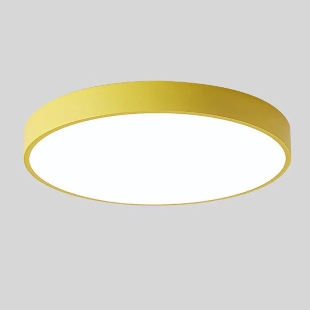 Unik stil træ LED-loftslampe Loftlamper Tech Butik Gul Dia 23cm Standard
