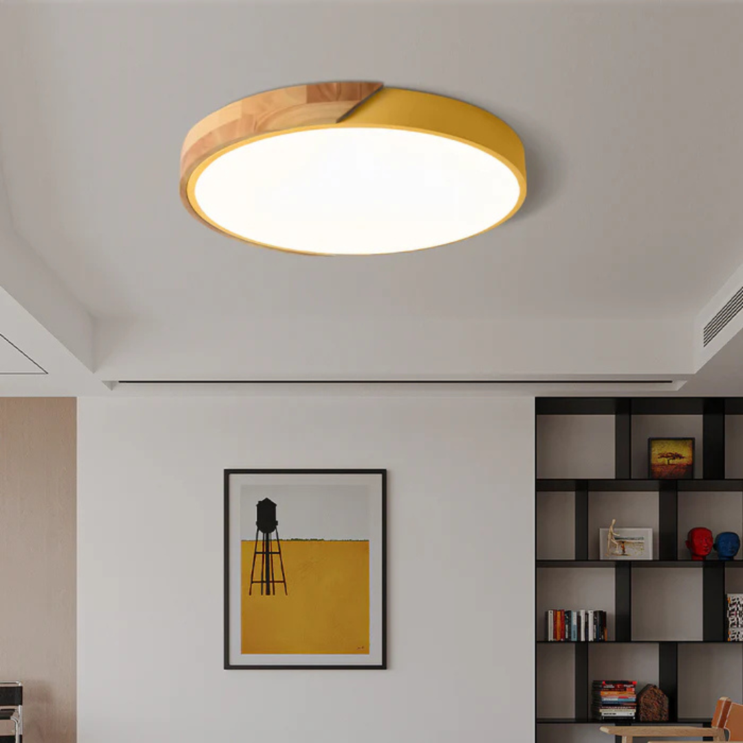 Unik stil træ LED-loftslampe Loftlamper Tech Butik