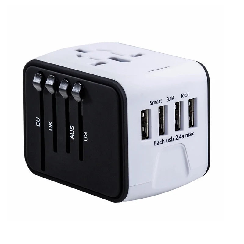 Universal Rejseadapter til Enkel Opladning Gadgets Tech Butik Hvid