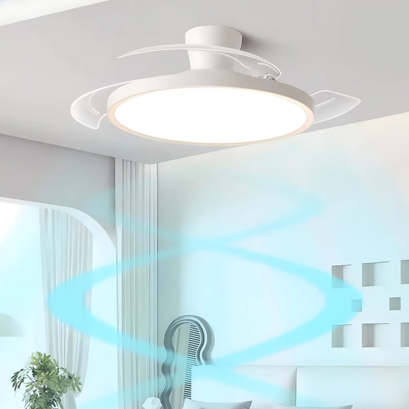 LumiAir Udfoldelig Loftventilator med Dæmpbart LED Lys – Moderne Komfort & Stil Loftventilatorer Tech Butik