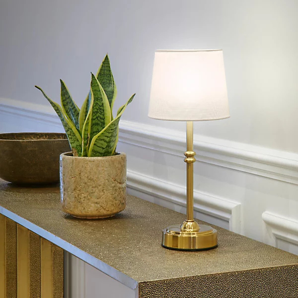 Retro Trådløs Bordlampe med Justerbar Lysstyrke Bærbar LED Belysning til Indendørs & Udendørs Brug Bordlamper Tech Butik
