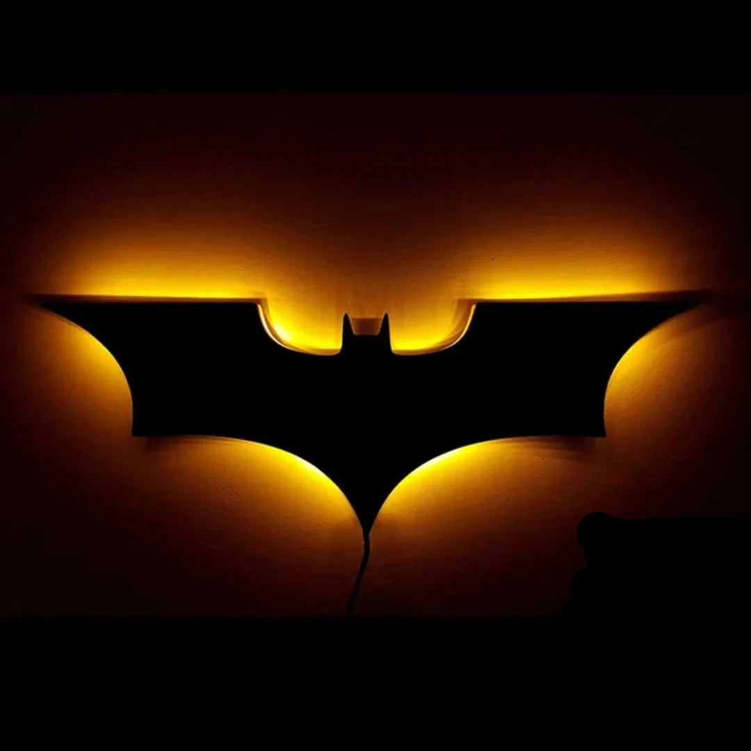Væglampe i Batman-Stil med Ikonisk Emblem Stemningsbelysning Tech Butik