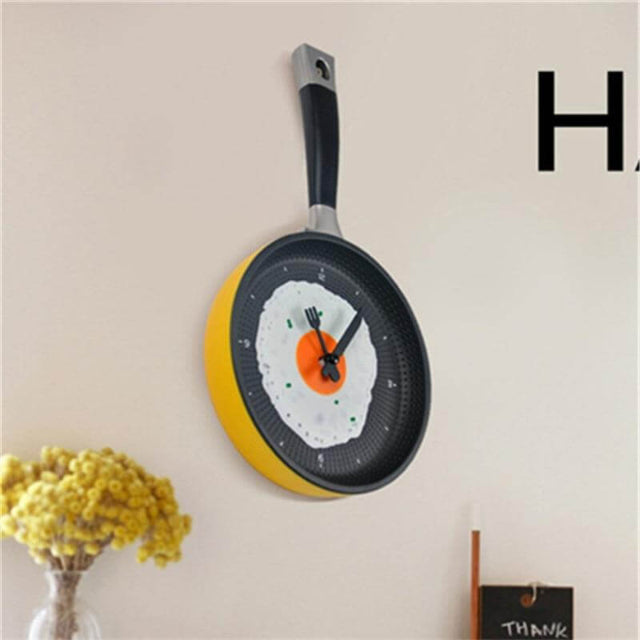 Vægur med Stegepande-Inspiration til Køkkenet Ure Tech Butik
