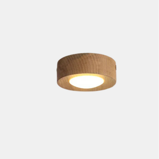 Valnød Loftlampe med LED-Spot – Moderne & Elegant Lamper & Belysning Tech Butik Asketræ A Varm lys