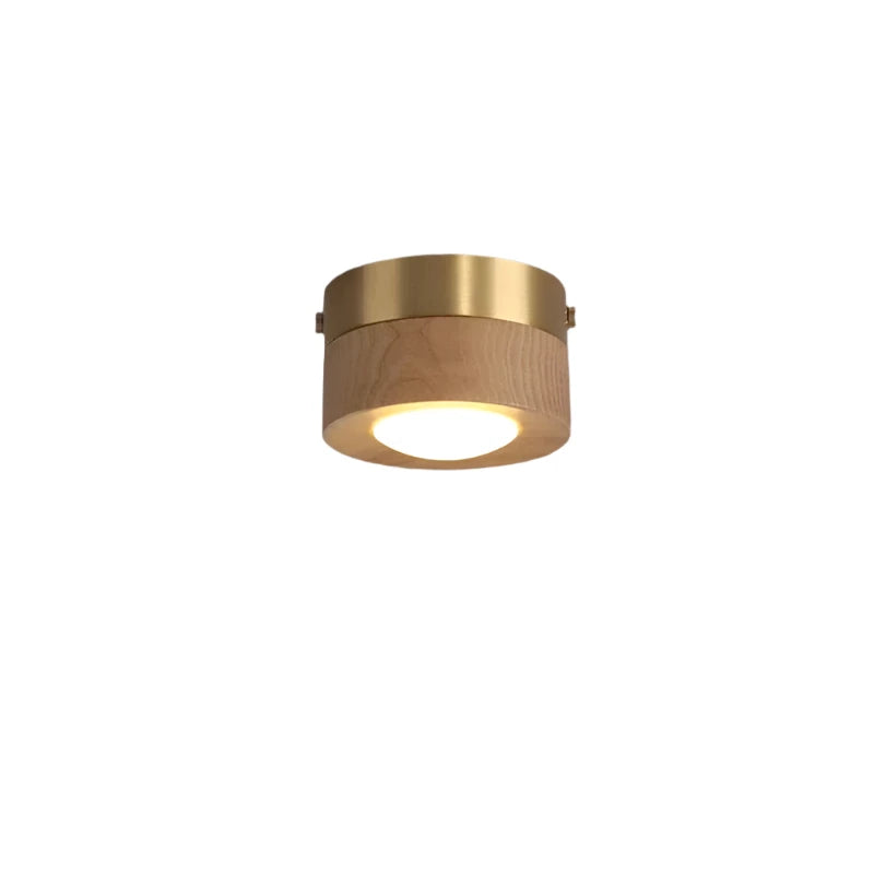 Valnød Plafondlampe med LED Belysning Loftslampe Tech Butik