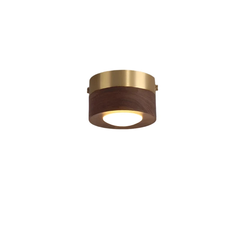 Valnød Loftlampe med LED-Spot – Moderne & Elegant Lamper & Belysning Tech Butik