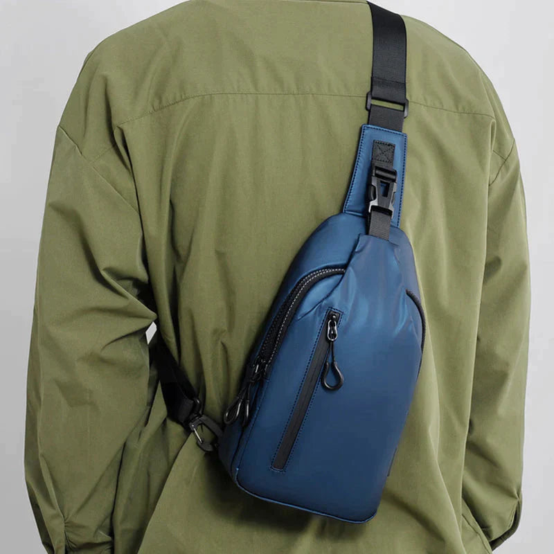 Vandtæt Crossbody Taske med Antidiefstal Design Tasker Tech Butik Blå