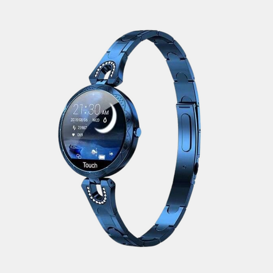 Vandtæt Fitness Smartwatch – Smart Fitness & Wellness Følgesvend Bærbar teknologi Tech Butik Blå