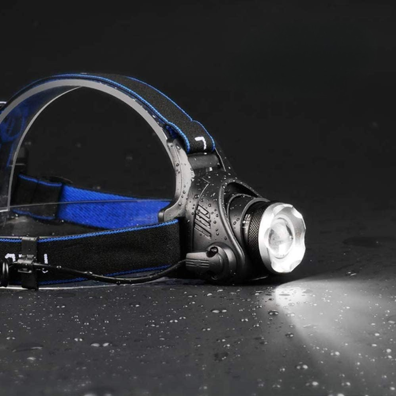 Vandtæt Zoom LED Pandelygte | Genopladelig & Kraftfuld Pandelampe Tech Butik