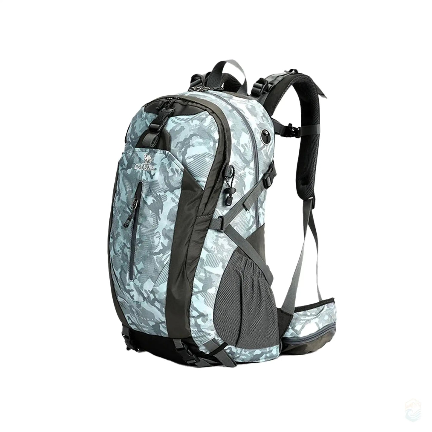 AdventureMax 36L Vandtæt Udendørs Rygsæk – Holdbar, Kompakt & Alsidig Vandretursrygsække Tech Butik Hvid Camo