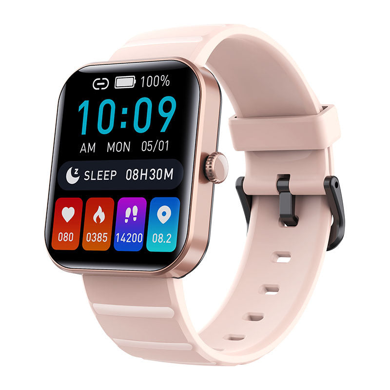 Vandtæt Smartwatch med Sundhedssporing Blodsukker Blodtryk og Søvnovervågning Smartwatches Tech Butik F21pro Rosa
