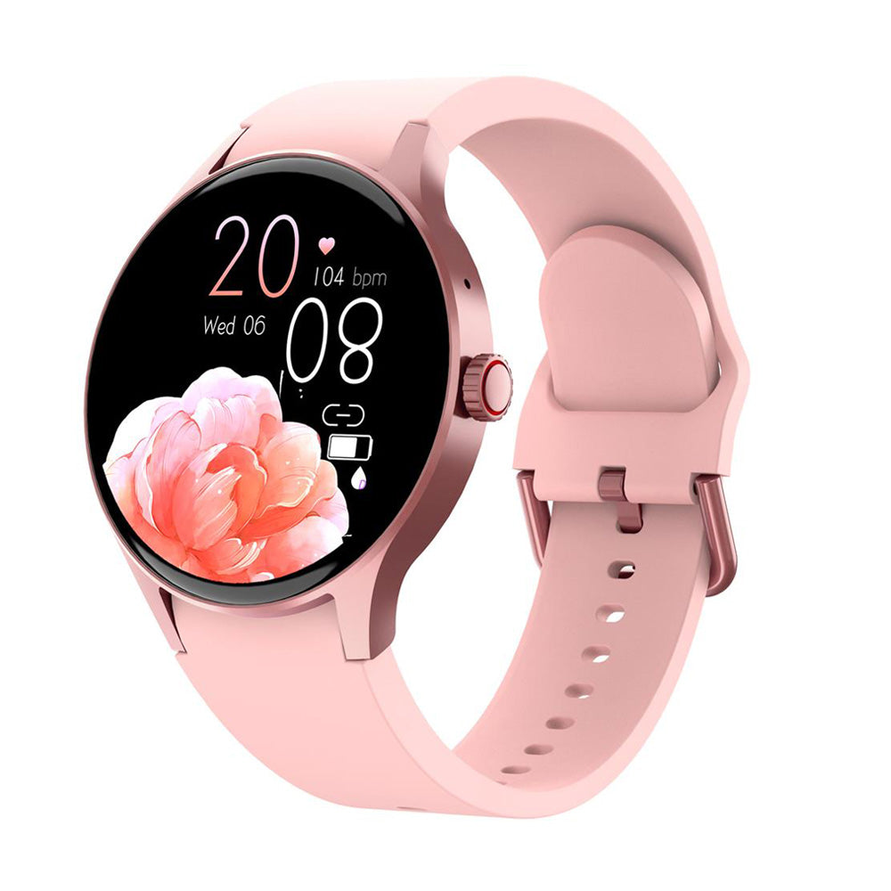 Vandtæt Smartwatch med Sundhedssporing Blodsukker Blodtryk og Søvnovervågning Smartwatches Tech Butik Y80 Sakura Rosa