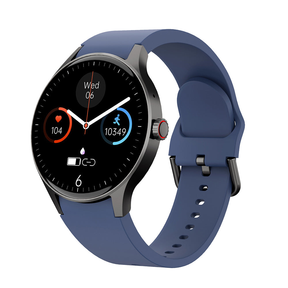 Vandtæt Smartwatch med Sundhedssporing Blodsukker Blodtryk og Søvnovervågning Smartwatches Tech Butik Y80 Dunstblå
