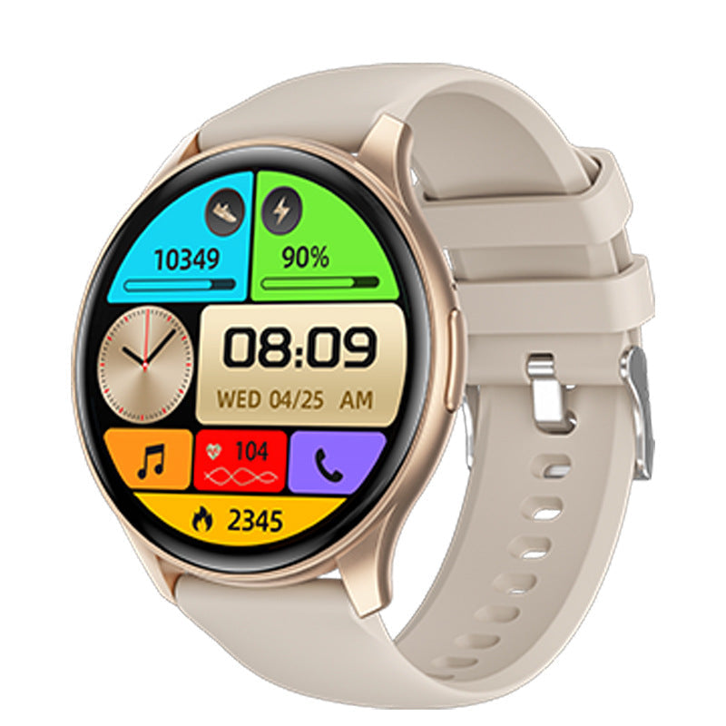 Vandtæt Smartwatch med Sundhedssporing Blodsukker Blodtryk og Søvnovervågning Smartwatches Tech Butik Z1 cremehvid