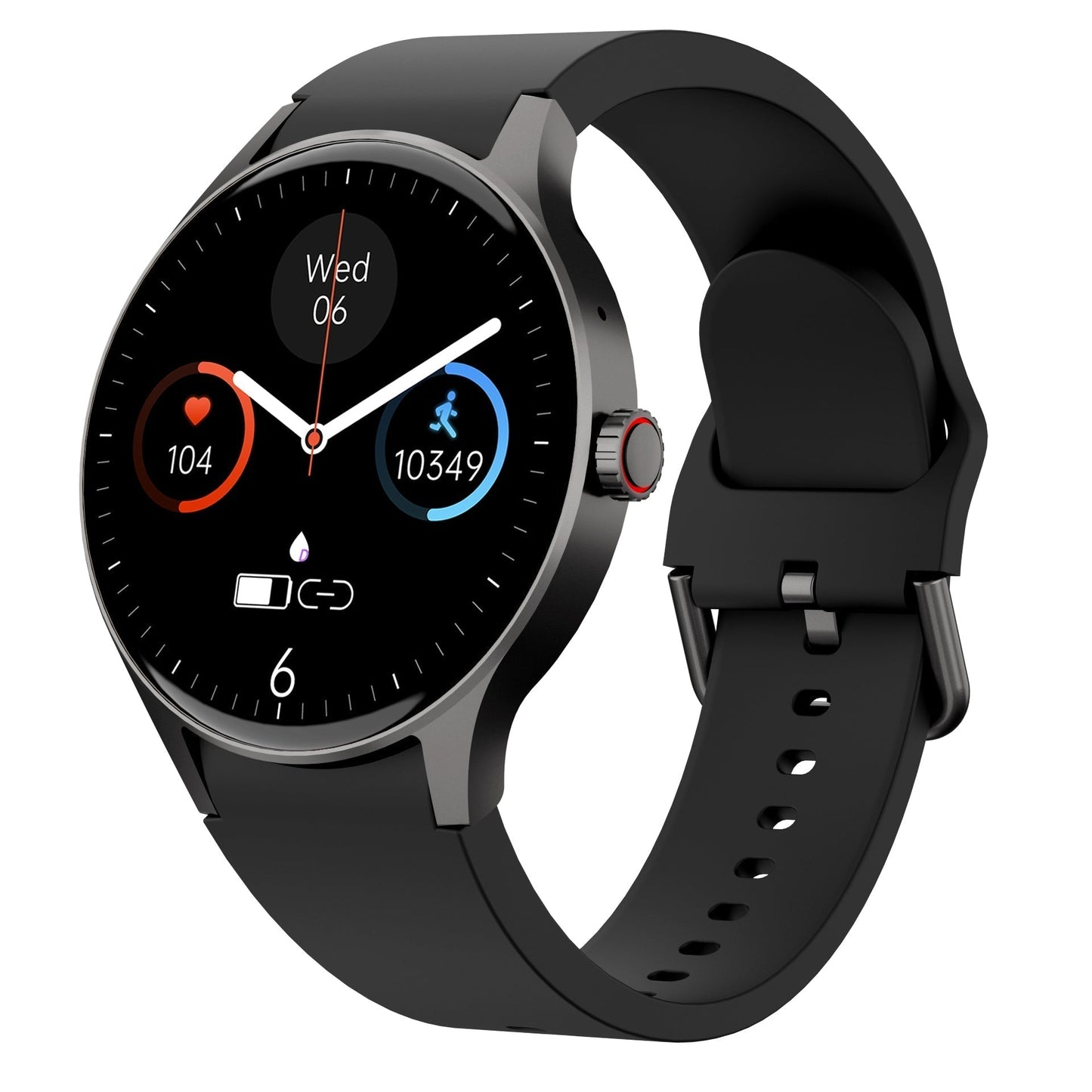 Vandtæt Smartwatch med Sundhedssporing Blodsukker Blodtryk og Søvnovervågning Smartwatches Tech Butik Y80 Sort