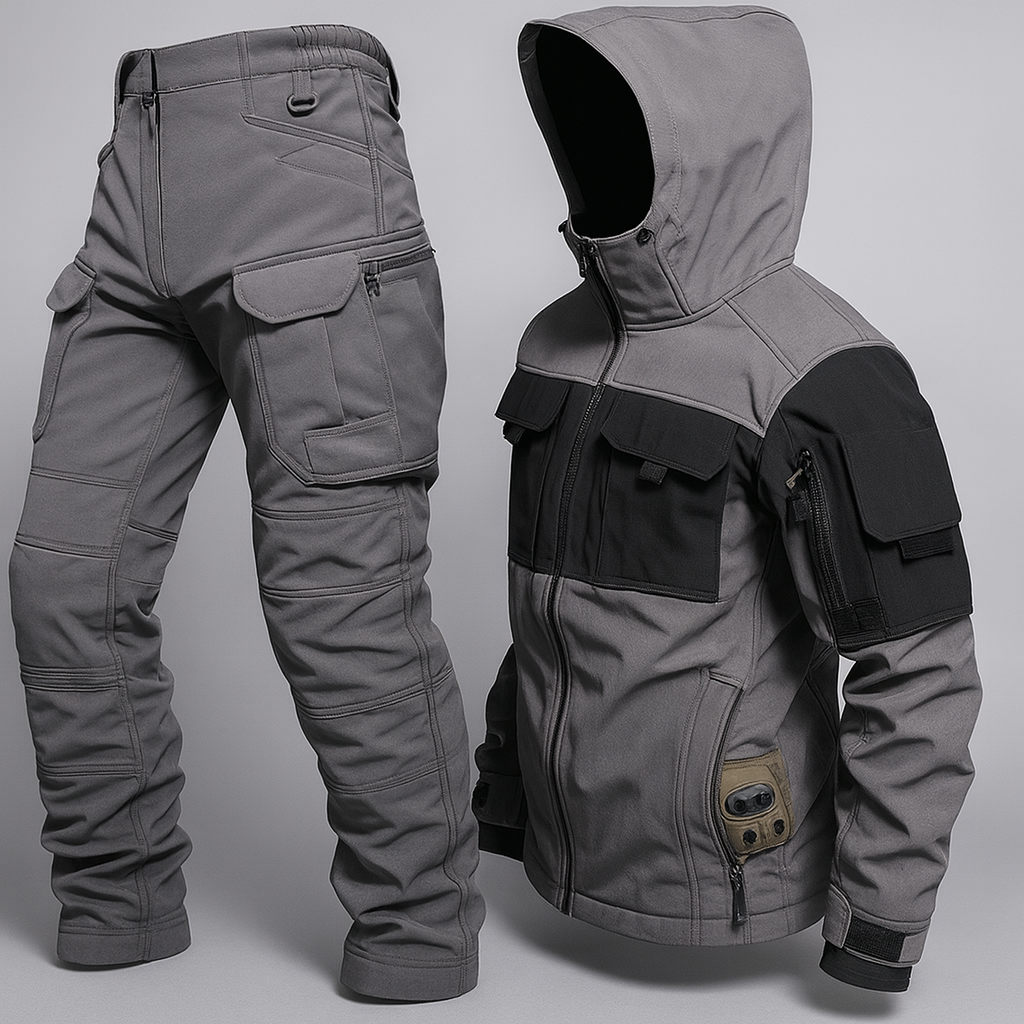 Herre Termo Vandtæt Sæt – Beskyttelse i Koldt Vejer Regnfrakker Tech Butik Grå S