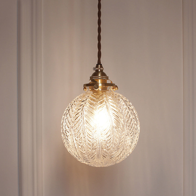 Vintage-inspireret Glas Pendel Lampe til Ambient Belysning Hængelamper Tech Butik Gennemsigtig