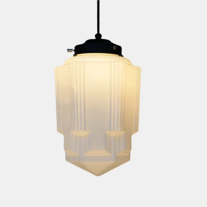 Vintage Glas Geometrisk Krukke Loftslampe Pendellampe Tech Butik Model A