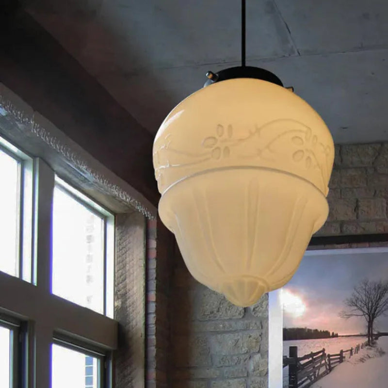 Vintage Glas Geometrisk Krukke Loftslampe Pendellampe Tech Butik Model B