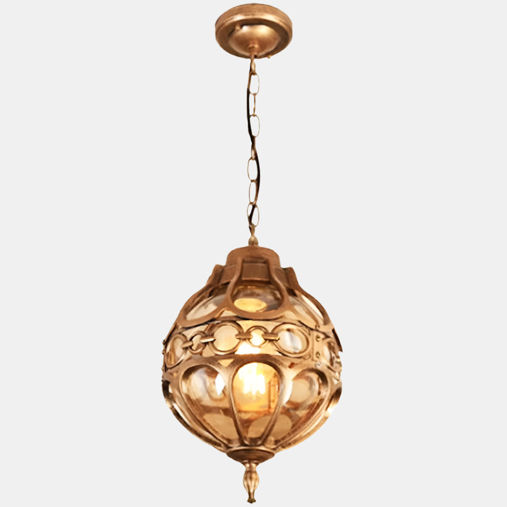 Vintage Glas Udendørs Pendellampe Hængelamper Tech Butik Guld