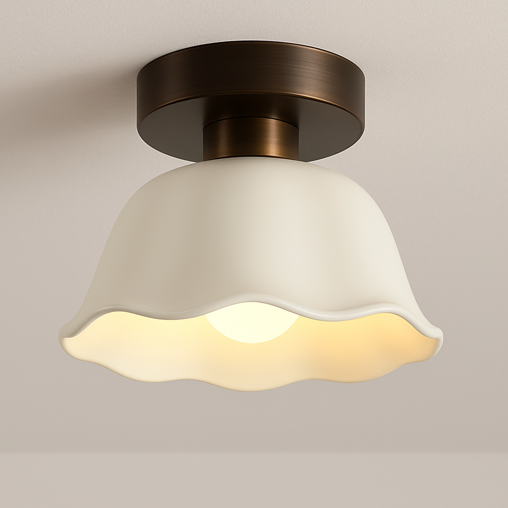 Vintage Loftlampe i Keramik & Glas – Tidløs, Varm Belysning Belysning Tech Butik