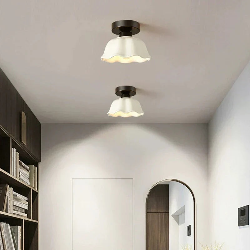 Vintage Loftlampe i Keramik & Glas – Tidløs, Varm Belysning Belysning Tech Butik