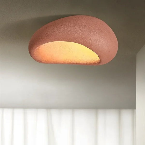 Wabi-Sabi Plafondlampe i Metal – Elegant Belysning til Hjemmet Loftlampe Tech Butik Rød 3 Skiftende lys 45cm X 45cm