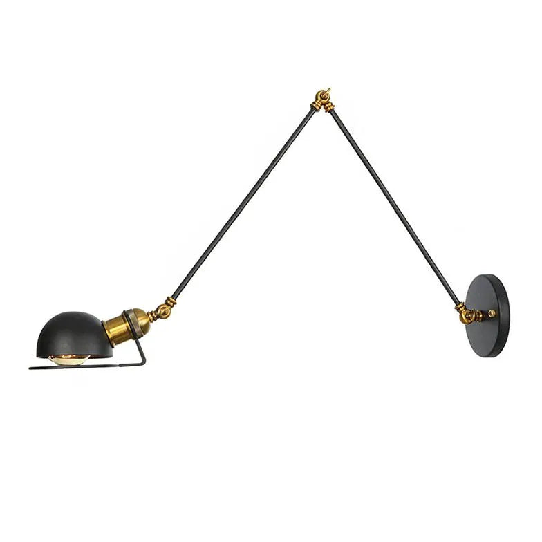 Vintage Retro Stil Væglampe til Hjemmet Lamp Tech Butik Guld+Sort 8+8
