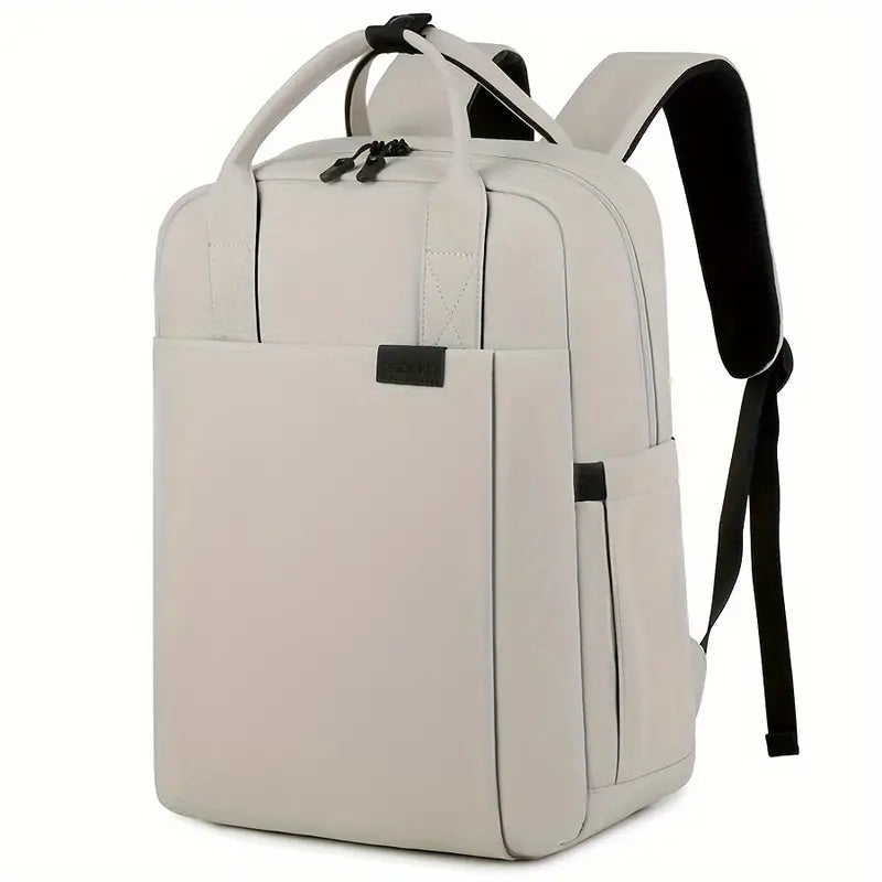 Vandtæt og Stødsikker Rygsæk til Laptop til Arbejde og Rejse Tasker Tech Butik Beige