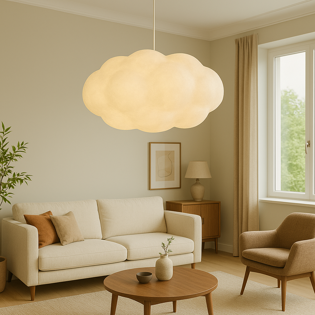 Stilfuld Cloudy Pendelampe – En Drømmende Sky af Lys Hanglamp Tech Butik