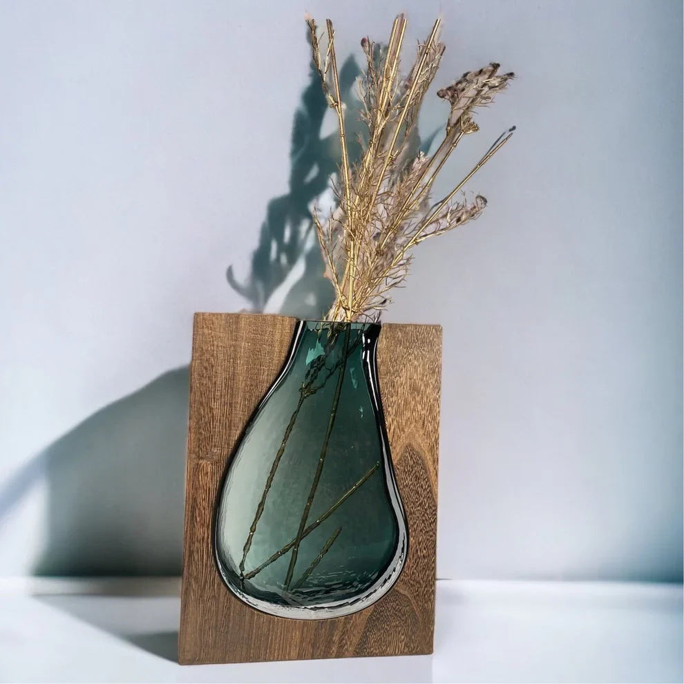 Nordisk Live Edge Vase – Minimalistisk Naturinspireret Dekoration Vases Tech Butik